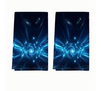 Galaxy Space Theme Modern 2 Pz Asciugamani Cucina 40.6x61 cm | Tema dello spazio profondo, strofinacci, nebulose celesti, ispirato alla scienza, decorazione astronomica, tessuto assorbente