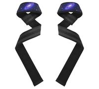 Galaxy Sparkling - Polsiere e cinghie per sollevamento pesi, 66 cm, coppia di cinghie da palestra per sollevamento pesi, stacchi, esercizi, allenamento della forza