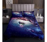 Galaxy Spazio Esterno Trapuntato Copertina Universo Pianeta Stampato Decor Trapuntato Per La Camera dei Morbido Chic Cielo Stellato Trapuntato Dimensioni240x220cm
