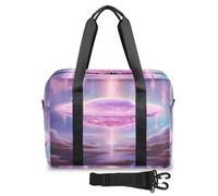 Galaxy Starry Night UFO borsone da viaggio per donne e uomini, borse da viaggio per il fine settimana, 32 l, grande, borsa da cabina per sport, palestra, yoga, Colore, 32L, Organizer per borse
