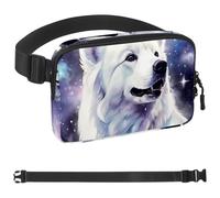 Galaxy Starry Sky Polar Bear-1637 - Marsupio da uomo e donna, marsupio con tracolla regolabile, alla moda, borsa a tracolla ovunque, per viaggi all'aperto, corsa, escursionismo, multicolore,