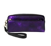 Galaxy Starry Space Purple Starry Print Elegante borsa da trucco da donna borsa da viaggio per articoli da toeletta per scuola ufficio case