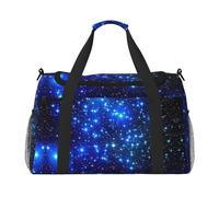 Galaxy Stars - Borsa da viaggio a mano, grande, riutilizzabile, perfetta per attività all'aperto, sport, campeggio e generi alimentari, nero, Taglia unica