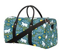 Galaxy Stars Polar Bears Borsone da viaggio per donne, uomini, ragazze e ragazzi, con orsi lunari, per fine settimana, 22,7 l, borsa da cabina per sport, palestra, yoga, Colore, 22.7 L, Organizer per