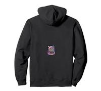 Galaxy T-Rex And Raccoon Space Dinosaur Felpa con Cappuccio