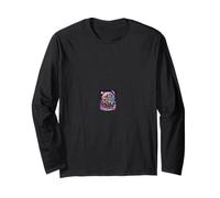 Galaxy T-Rex And Raccoon Space Dinosaur Maglia a Manica