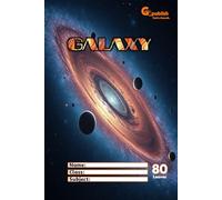 Galaxy_themed notebook: Geography student notebook | 6 X 9 inches paperback | 160 pages single lined college ruled