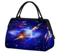 Galaxy Universe Space Planet Borsa da palestra per uomo e donna, borsone sportivo da viaggio, impermeabile, per fine settimana, borsa da viaggio leggera