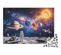 Galaxy View Puzzle 1000 pezzi Materiale riciclato Space Adventure Puzzles for Ragazzi e ragazze Ages 6 Years Up Divertente And Stimolante Gioco familiare Activity 38x26cm/1000pcs