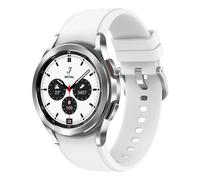 Galaxy Watch4 Classic 42 mm Cassa argento - Super AMOLED - Bluetooth + 4G - Banda bianca - Nouvo