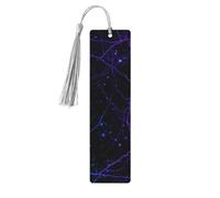 Galaxy Web Bookmark Nebulosa Segnalibro in legno con nappa Segnalibro per donne uomini Lettura Pagina Marcatori Regali per gli amanti dei libri