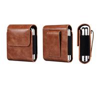 Galaxy Z Flip Fondina Porta da Cintura in Pelle, Sacchetto da Cintura Marsupio Pelle Uomo Compatibile con Samsung Galaxy Z Flip 7 6 5 4 3 2 1/Moto RAZR 50 Ultra/RAZR+/P50 Pocket/SM F7070/F7000/F7110