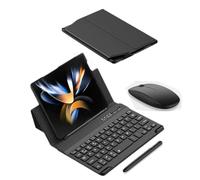 Galaxy Z Fold 5 - Set Tastiera Wireless Con Pennino S per Samsung Galaxy Z Fold 5 / 4 Bluetooth Tastiera + Mouse + Penna (Nero)