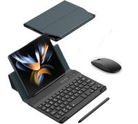 Galaxy Z Fold 5 - Set tastiera wireless con pennino S per Samsung Galaxy Z Fold 5 / Fold 4 Bluetooth tastiera + mouse + penna (verde)