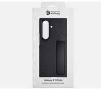 Galaxy Z Tri-Fold Carbon Standing Case Ultra Slim 0,8 mm Stand Nero