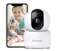 GALAYOU 2K Telecamera Wifi Interno, Videocamera Sorveglianza Interno Wifi, IP Cam 360° PTZ con Visione Notturna, Rilevamento di Movimento, Audio Bidirezionale e Funziona con Google Assistant G2