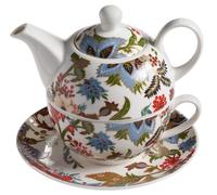 Galbiati Eden Natale, tea for one teiera con tazza e piatto