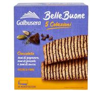 Galbusera Belle Buone Cioccolato con semi di papavero, semi di girasole e semi di zucca, 5 colazioni, 200g