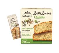 Galbusera BelleBuone 5 Colazioni Fette Spesse con Semi di Papavero, Girasole, Zucca e Lino 200g