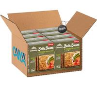 Galbusera BelleBuone Crackers Integrale di Sesamo e Mais con Olio Extra Vergine D'Oliva 200g [CAIYA® BOX da 8 Confezioni]