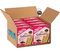 Galbusera Bisco Barretta Barretta di Cereali Croccanti e Cioccolato Fondente Extra 230g [CAIYA® BOX da 8 Confezioni]