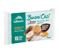 Galbusera Buonicosì I Golosi Biscotti Frollini Farciti di Crema alla Vaniglia Senza Zuccheri Aggiunti 160g