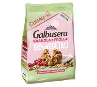 Galbusera Cereali G, Biscotti Frollini di Granola e Frolla 100% Vegetali con Avena, Mirtilli Rossi e Cocco, 280g