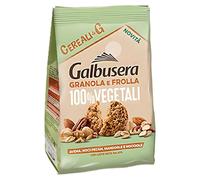 Galbusera Cereali G, Biscotti Frollini di Granola e Frolla 100% Vegetali con Avena, Noci Pecan e Nocciole, 280g