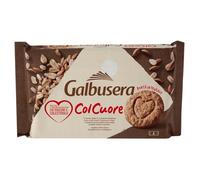 Galbusera Col Cuore Biscotti Integrali Frollini con Fibre di Cereali, Ricchi di Gusto, Ideali per Colazione e Pausa Dolce, 300g