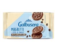 Galbusera Magretti Biscotti Frollini con Cacao e Gocce di Cioccolato Senza Latte e Uova 260g