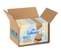 Galbusera Magretti Biscotti Frollini con Farine di Orzo e Mais Senza Latte e Uova 350g [BOX da 8 Confezioni]