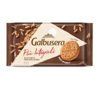 Galbusera Più Integrali Biscotti Frollini Integrali, 6 Monoporzioni da 55g, con Farine 100% Integrali, 11% di Fibre, Biscotti per Colazione e Merenda 330g