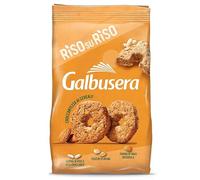 Galbusera Riso su Riso Biscotti con Cereali e Mandorle Croccanti per Colazione, Merenda e Pausa Dolce, con Farina di Riso, Fiocchi d’Avena e Mais Integrale 290g