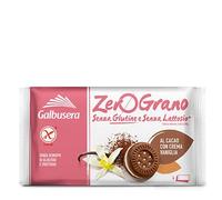 Galbusera ZeroGrano Frollini al Cacao Farciti con Crema Vaniglia Senza Glutine (Gluten Free) 160g