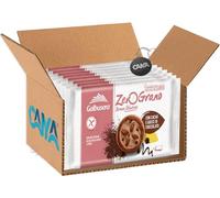 Galbusera ZeroGrano Frollini con Cacao e Gocce di Cioccolato, Senza Glutine e Lattosio (Gluten & Lactose Free) 220g [CAIYA® BOX da 8 Confezioni]