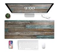 Galdas Tappetino per mouse da gioco, XXL, XL, grande, tappetino per mouse lungo esteso, da scrivania, in gomma antiscivolo, bordi cuciti, sottile (80 x 20 x 0,2 cm)