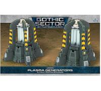 Gale Force Nine Gothic Sector - Generatori al plasma Legion (confezione da 2, preverniciati, 28-35mm, 9+)