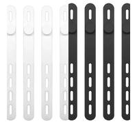 Galenecx 10 Pezzi Fascettes Cavi in Silicone, Fascette in Silicone Riutilizzabili, Organizer per Cavi, Fascette Stringicavo silicone Regolabili con Fibbia, Für Ladekabel Kopfhörer Computer Draht