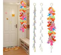 Galenecx 2 Pezzi Supporto per Animali di Peluche, Porta Pupazzi con 40 Clip Metalliche, Supporto per Animali di Peluche da Appendere, per Appendere Cappelli, Calze, Biglietti di Natale