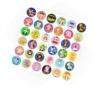 Galenecx 30 Pezzi Adesivi Premio per Bambini, Animali Motivazionali Adesivi per Bambini Rotonde, Stickers Bambino Attacca Stacca, Cartoon Tiere Belohnungsaufkleber