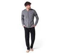 GALEONE Pigiama Uomo Invernale - 100% Cotone Interlock | Pigiama Due Pezzi - vestibilità Comoda Inverno | Morbido, Caldo e Traspirante - Notte, Relax con Maglia e Pantalone Lunghi | 70B48