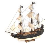 Occre 12012 Galeone Pirata Cigno Nero (Black Swan) - Kit di montaggio in legno e metallo in scala 1:75, L: 613mm, altezza: 585 mm, larghezza: 257 mm-vele incluse
