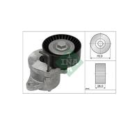 Galet Tendeur Cinghia Accessoria Alternatore INA per Saab 9-5 55562864