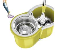 galeyyu Mop per la pulizia dei pavimenti con strizzatore, Mop con secchio con centrifuga,Set di e secchio per pavimenti e mop in microfibra ruotabili - Set di secchi per mop per pulizia multiuso di