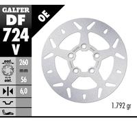 Harley-Davidson XL1200X Forty-Eight 2010-2016 Galfer Post. Fisso Rotondo Dischi