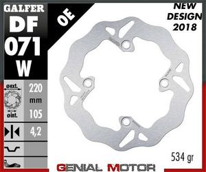 Galfer Disco Freno Ant Wave 220X4 Honda Sh 125 I Scoopy (Tambor Tras) 2009>2012