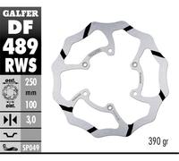 Galfer Df489rws Fixed Wave Brake Disc Argento 250x3mm