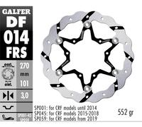Galfer Df014frs Wave Floating Brake Disc Argento 270mm
