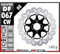 Galfer Honda Cb 1100 Sf X-11 00-03/cb 1300 Super Four 01-02/cbr 1100 Xx Blackbird 00-07 Df067cw Wave® Floating Brake Disc Argento