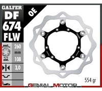 Galfer Disco Freno Anteriore Wave (C. Steel) 260X3mm Derbi Black Devil 2004